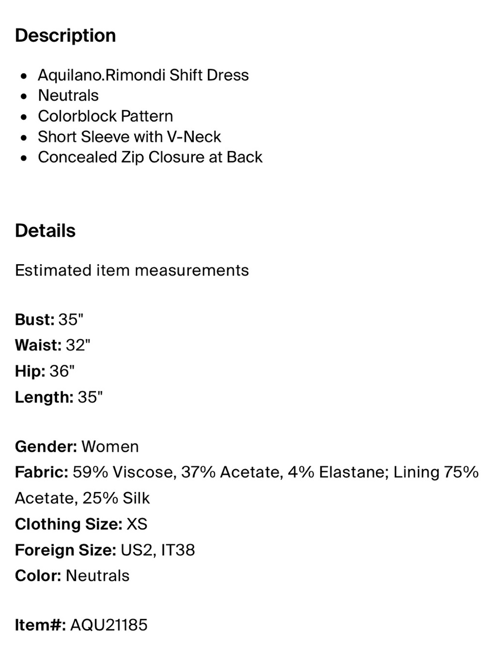 Aquilano Rimandi Colorblock Dress - Picture 3 of 3